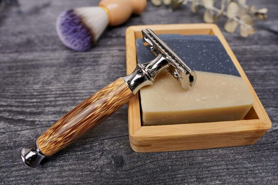 Bambusgriff Double Edge Rasierhobel mit 10 Klingen - Etsy.de