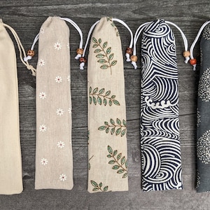 Bamboo Cutlery Set | Reusable Utensils & Straw With Pouch | Eco Friendly | Sustainable | Zero Waste | Plastic Free | Bamboo Utensils