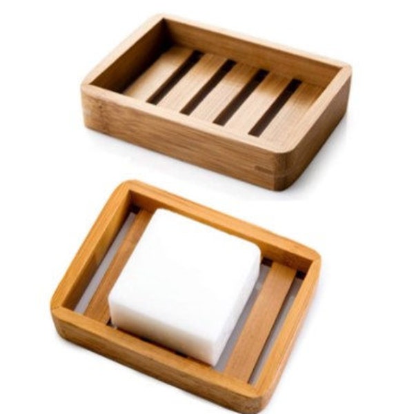 Bamboo Soap Dish Etsy