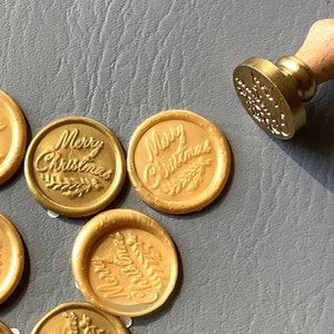 Merry Christmas Wax Seals for Stationery - Self Sealing | Stationery Wax Seals | Christmas Wax Seals | Christmas Card Seals | Happy Holidays
