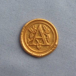 Vintage-Look Initial A Monogramm Wachssiegel für Briefpapier - Selbstversiegelung | Briefpapier Wachssiegel | Antike Hochzeitsrobben Einladung Wachs siegel