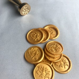 Jasmine Flower Branch Wax Seals for Stationery - Self Sealing | Stationery Wax Seals | Jasmine Flower Wedding Seals | Invitation Wax Seals
