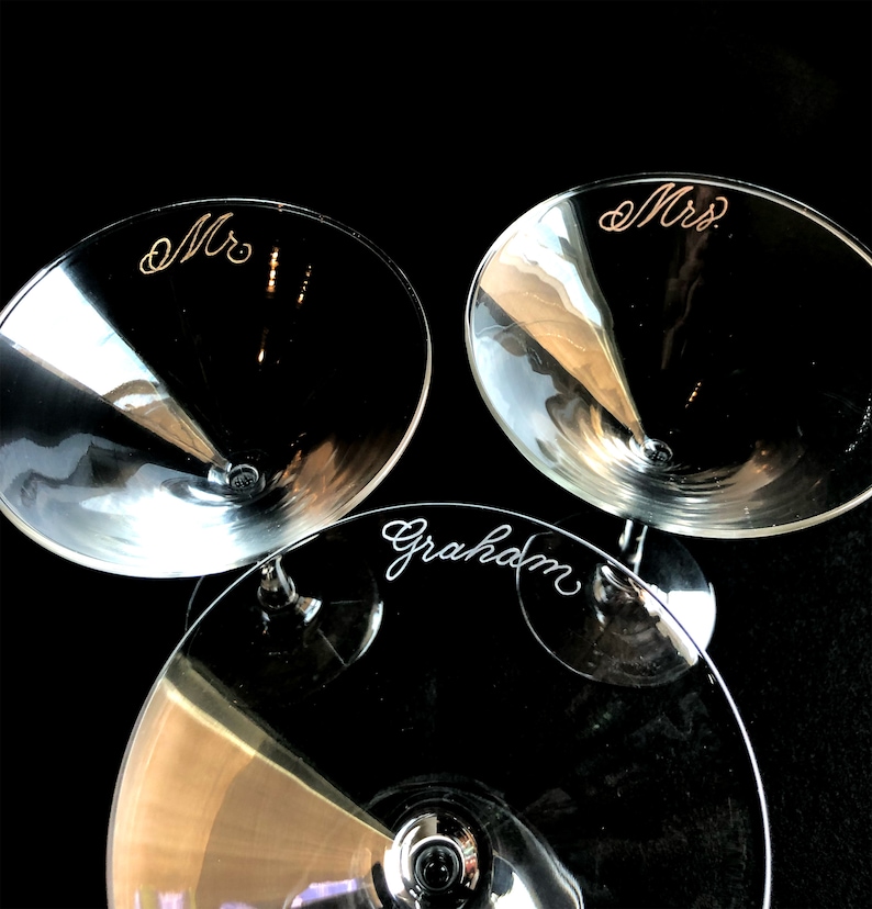 Martini Glass Personalized Engraved Housewarming Gift Cocktail Lover