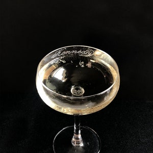 Champagne Coupe Glass Personalized Engraved Daiquiri Cocktail Lover Gift Christmas Housewarming Gift