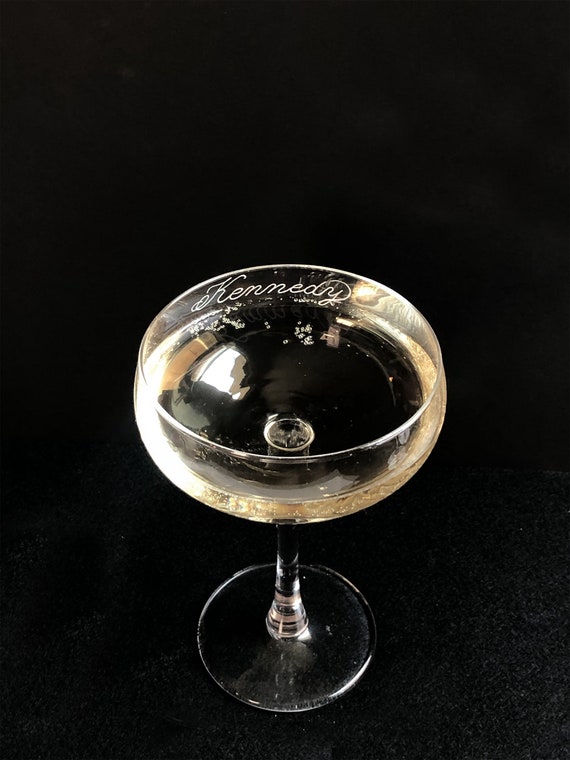 Personalized Champagne Glass Engraved Coupe Glass Housewarming Gift New Home Gift for Her Custom Champagne Glass Engagement Gift for Couple