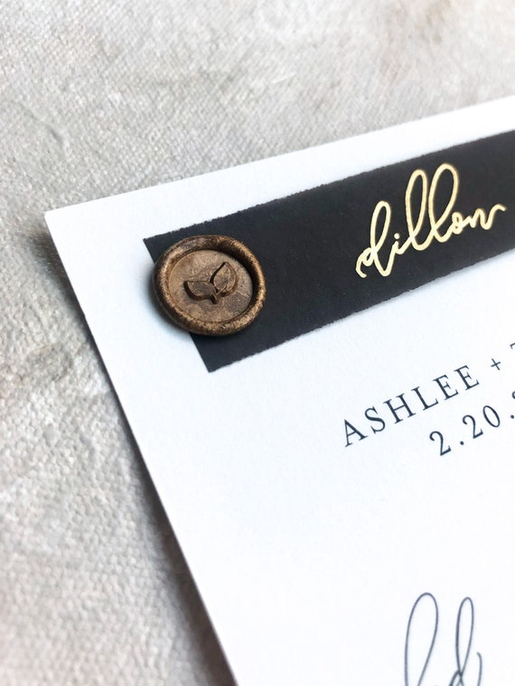 Vegetarian Meal Choice Wax Seal Stickers, Wedding Dinner Indicator