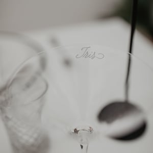 Martini Glass Personalized Engraved Housewarming Gift Cocktail Lover