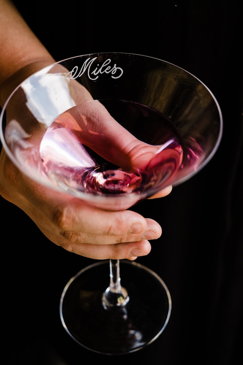 Martini Glass Personalized Gift Christmas Housewarming Gift New Home Engagement Gift