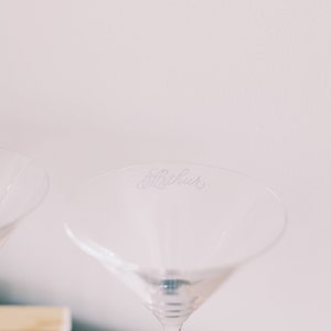 Martini Glass Personalized Gift Christmas Housewarming Gift New Home Engagement Gift