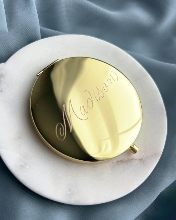 Personalized Compact Mirror Engraved Gift for Mom Best Friend Gift