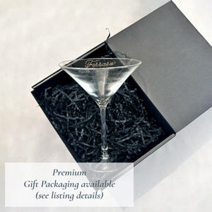 Martini Glass Personalized Gift Christmas Housewarming Gift New Home Engagement Gift