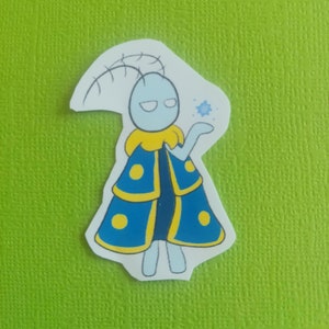 Pegatina mate Leif / 1,75 pulgadas / Resistente al agua / Fábulas de insectos / Pegatinas para planificador