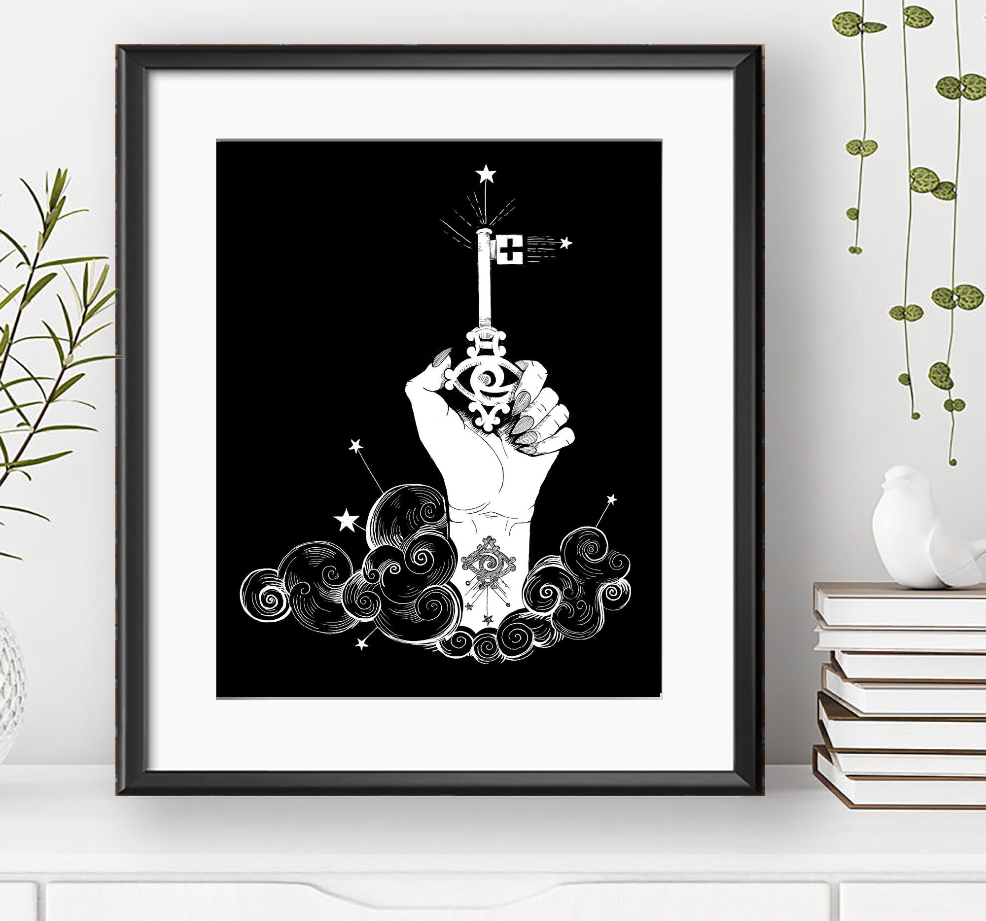 Key Lenorm The Key- Lenormand Illustration Witchcraft Magick Divination Occult ...