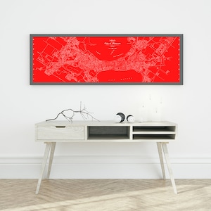 Wisconsin Badgers Karte | UW-Madison | Custom-Map | Madison, WI