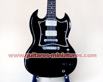 Angus Young BLACK Miniature Guitar Replica Collectible