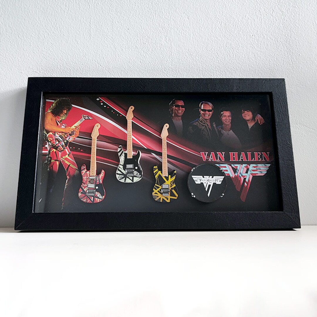 XL Guitars & Drum Shadowbox Legends Van Halen Etsy