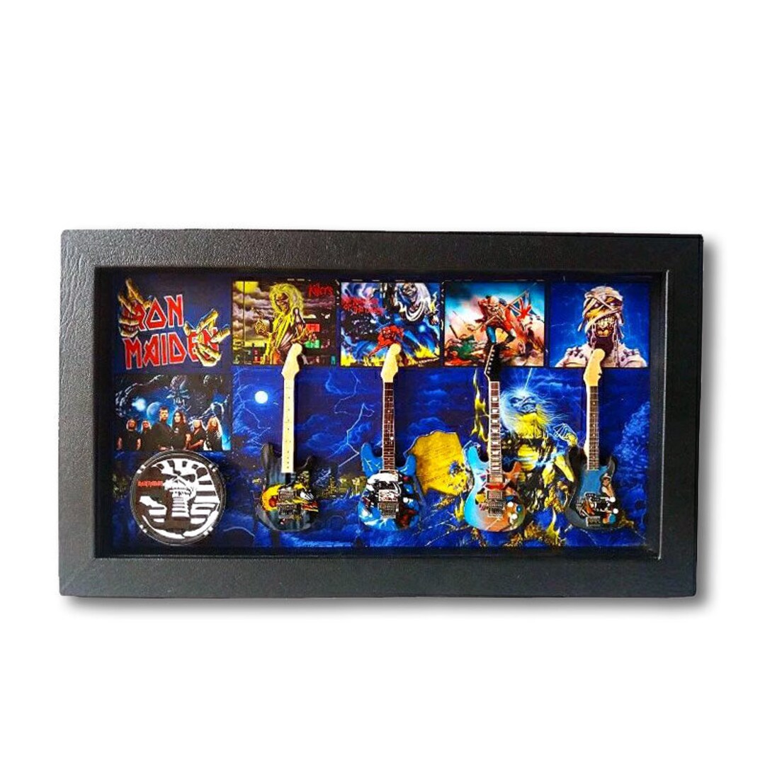 XL Guitars & Drum Shadowbox Legends Iron Maiden Etsy