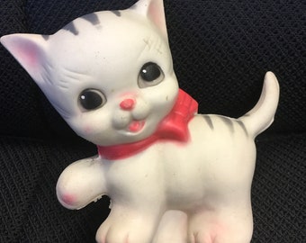Ruth E Newton rubber squeaky cat