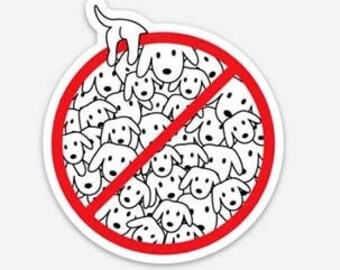 Ban Puppy Mills - All proceeds benefit local shelters - Rescue dog sticker