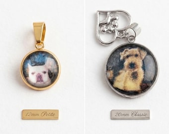 Pet Memorial Wedding Bouquet Charm - Custom Pet Photo Boutonniere Pin - Personalized Dog Remembrance Gift - Bridal Tribute Memorial Keepsake