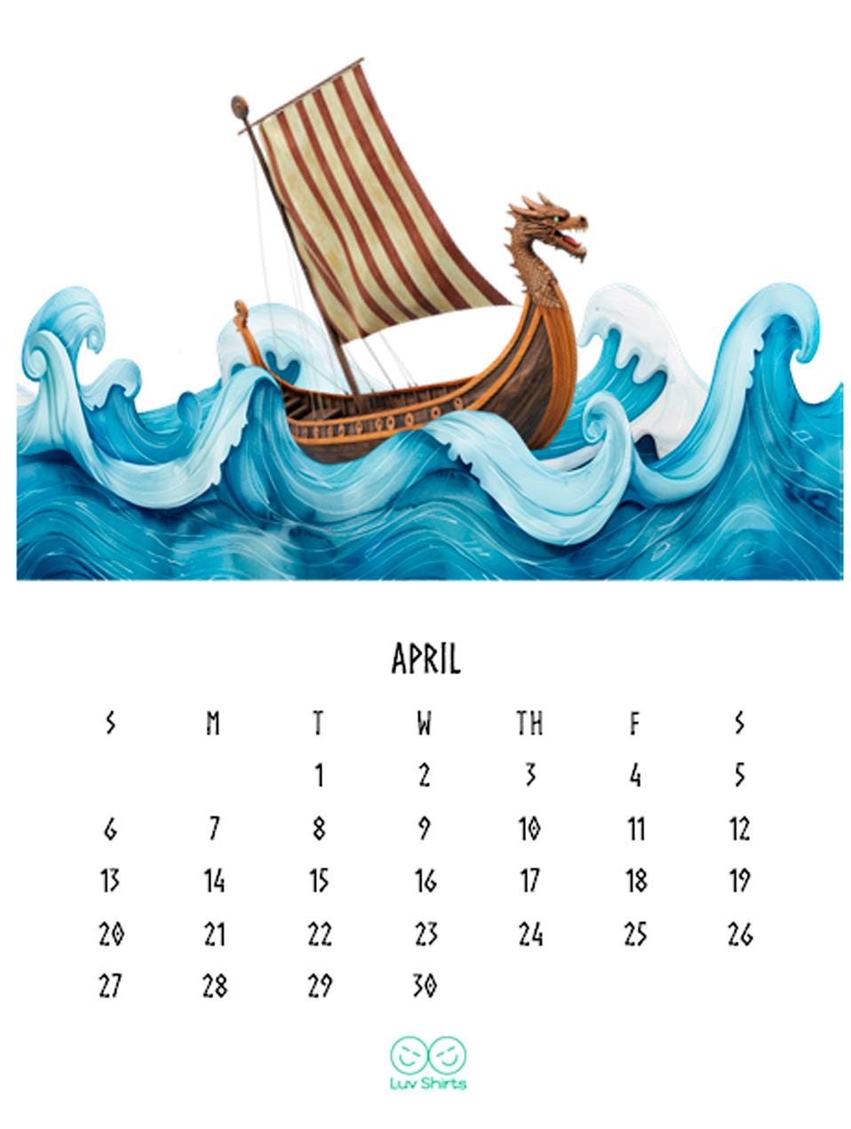 VIKING SHIPS 2025 Wall Calendar Norse, Scandinavian, Norsemen - Etsy