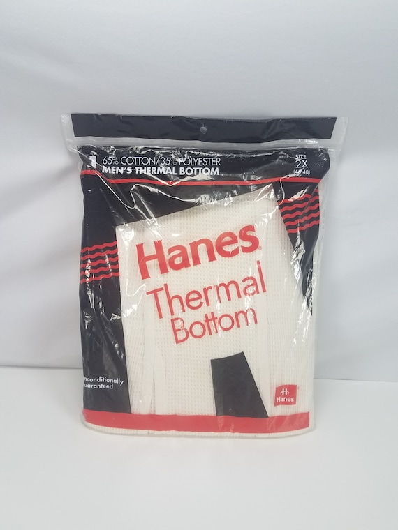 Vintage Hanes Thermal Underwear Bottom Men's Size 