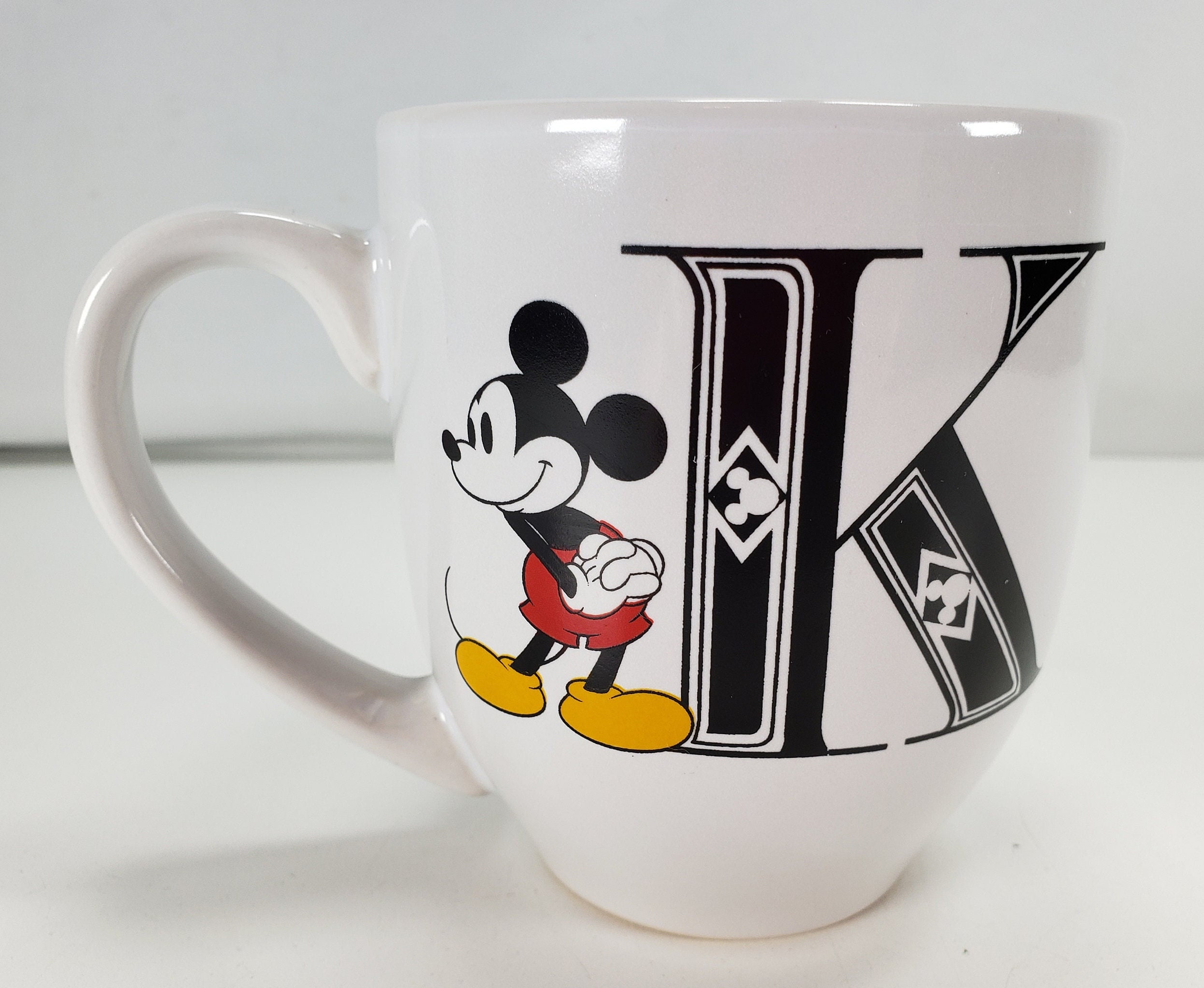 Disney Mickey Mouse Electric Coffee Mug Warmer With 10 oz Cup Black Red  OPEN BOX