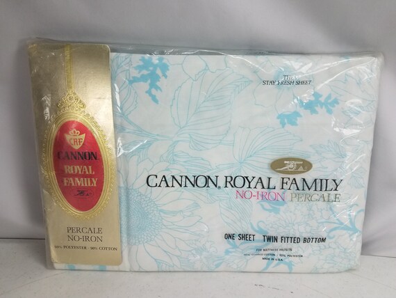 Cannon Royal Family Floral Vintage Twin Fitted Green New In Package