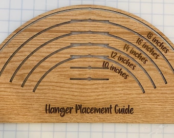 Round Sign Hanger Placement Guide SVG Laser FILE ONLY