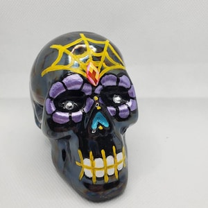 Ceramic sugar skull, day of the dead skull
