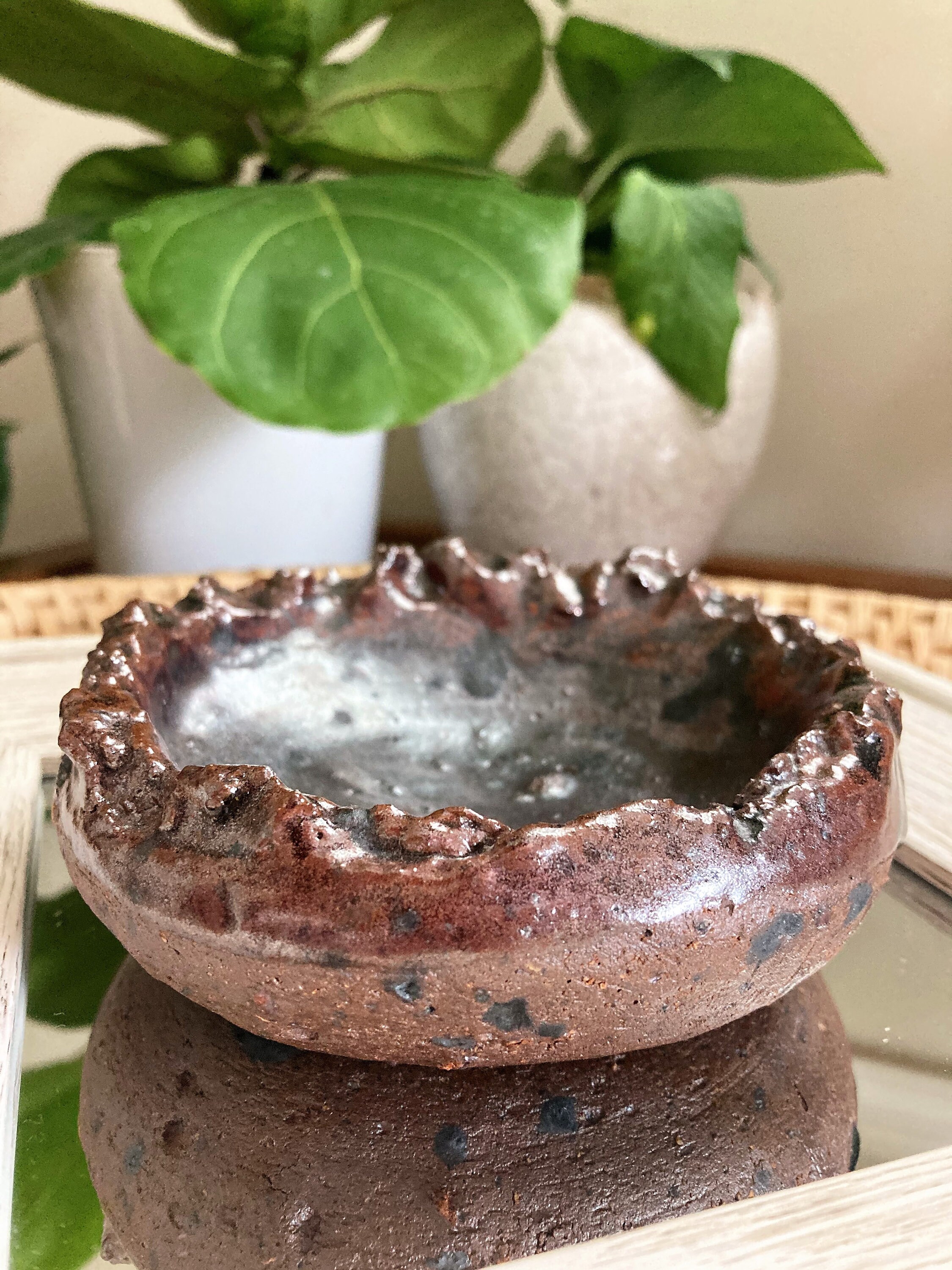 Creek-Dug Clay kleine dicke und robuste Keramik Schale | Etsy