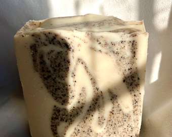 Exfoliating Njenga's Koffee Bean Soap Bar / Purely Handmade Coffee Soap / Coffee Beans Soap / Vegan Plant-Based Soap Bar