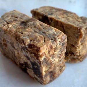 Authentic Raw African Black Soap Ghana Africa / Traditional African Black Soap / Imported Black Soap 4oz / 8oz / 1 Pound Plus (1) Free