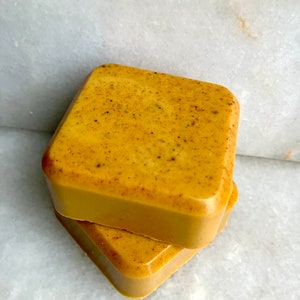 Kojic Acid & Turmeric w/Alpha Arbutin Handmade Vegan Glycerin Soap from Scratch / Kojic Soap w/Shea or W/O Mini 1 or 2 Bars or Large Bar (2) Mini Shea Kojic