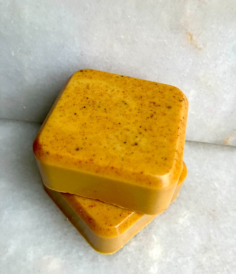 Kojic Acid & Turmeric w/Alpha Arbutin Handmade Vegan Glycerin Soap from Scratch / Kojic Soap w/Shea or W/O Mini 1 or 2 Bars or Large Bar (2) Mini Shea Kojic