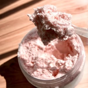 Calamine Whipped Shea Body Butter w/Jojoba / Dry Skin Body Butter / Vegan Itchy Dry Skin Body Butter / Zinc & Ferric Oxide Butter / Pink