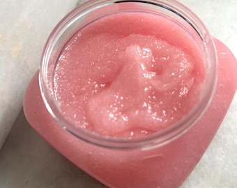 Bohemian Rose Jelly Sugar Scrub / Sugar Body Scrub / Feet, Elbows & Knees Body Scrub / Jelly Body Polish Scrub / Earthy Scented Body Polish