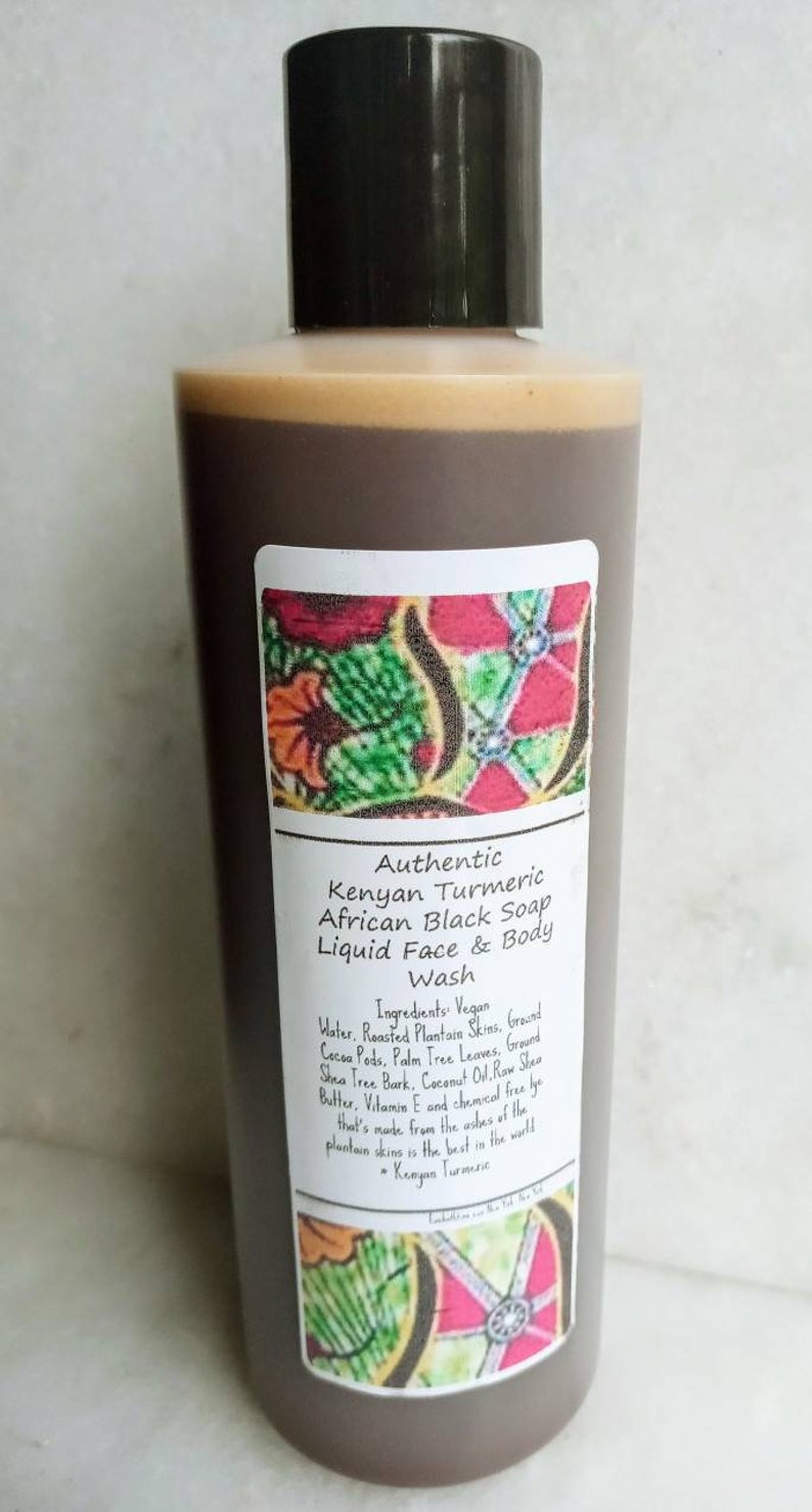 Authentic Kenyan Turmeric Liquid African Black Soap Face & Etsy