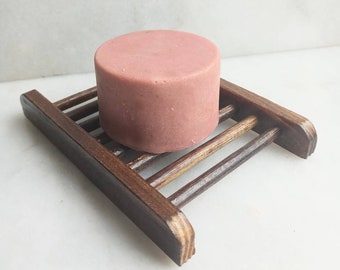 Organic Bamboo Wood Slat Soap Dish / Perfect Drainage / Natural Wood / Soap Dish / Eco Friendly Soap Dish