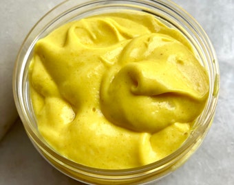 Handmade All-Natural Turmeric Trio Body Butter / Moisturizing Body Cream / 3@ Butter Body Butter / Hand Body Cream / Body Butter Cream