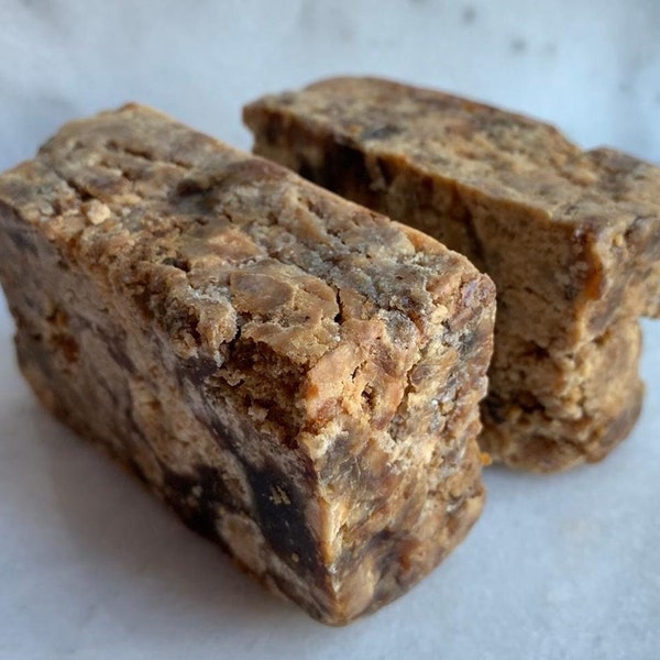 Authentic African Black Soap Ghana Africa / Unrefined Authentic Traditional Black Soap / Imported Black Soap 4oz / 8oz / 1 Pound