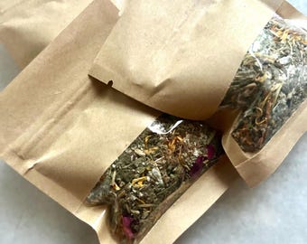 Pu-Yoni Herb & Botanical Yoni Steam / (4) Complete Herb n Botanical Yoni Steam Bags / pH Balanced Yoni Steam / Herbal Steam / (4) Yoni Steam