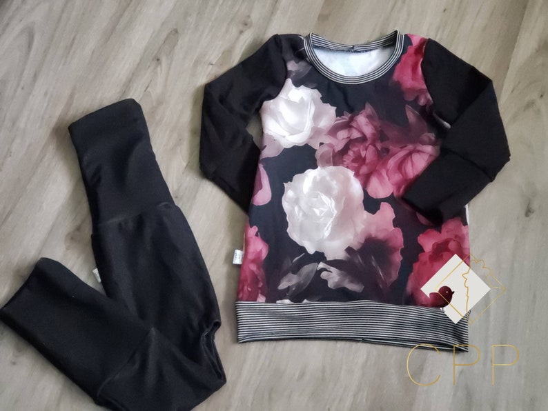 flowers Scalable tunic clothing baby romantic grow with me girl