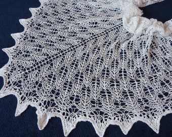 Knitting pattern lace shawl - "Elisabeth" / German