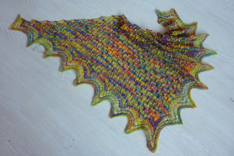 Knitting instructions for a shawl Irene image 3
