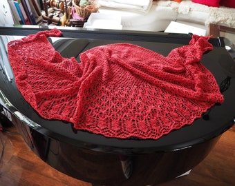 Knitting pattern lace scarf - "Autumn scent" / German