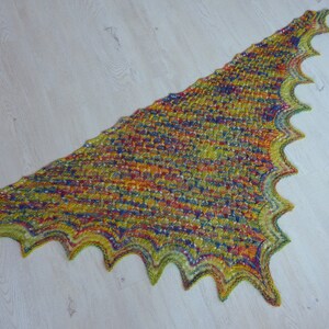 Knitting instructions for a shawl Irene image 2