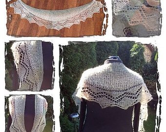 Knitting instructions for a shawl "Anke" - German
