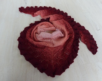 Knitting Instructions Lace Shawl - "Katharina"