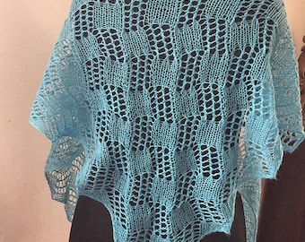 Knitting pattern Lace Shawl -Ariel - German